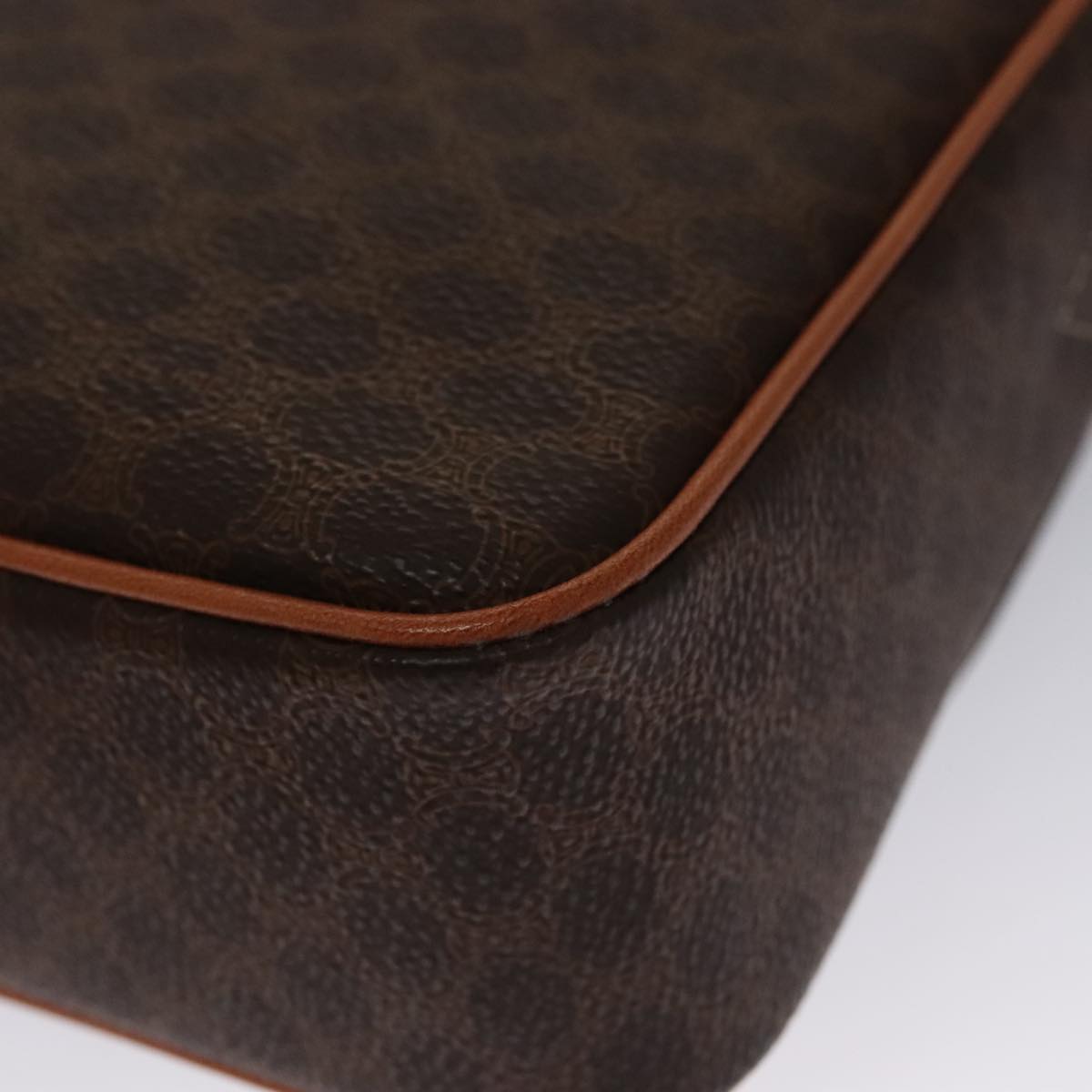 Céline Triomphe, Brown, Canvas, shoulder