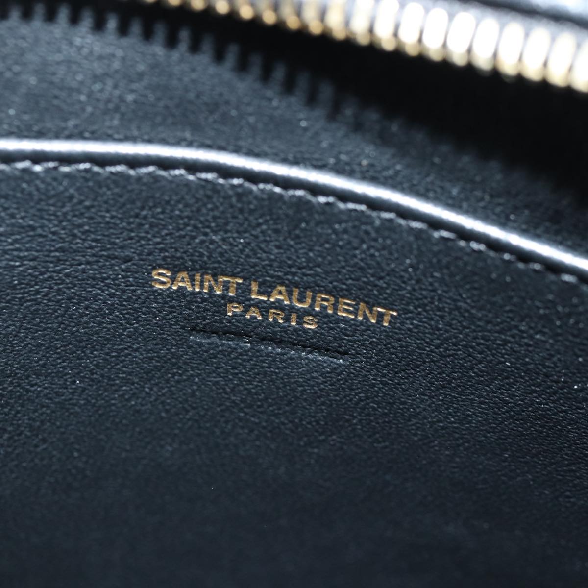 Saint Laurent Baby Cabas, Black, Leather, handbag