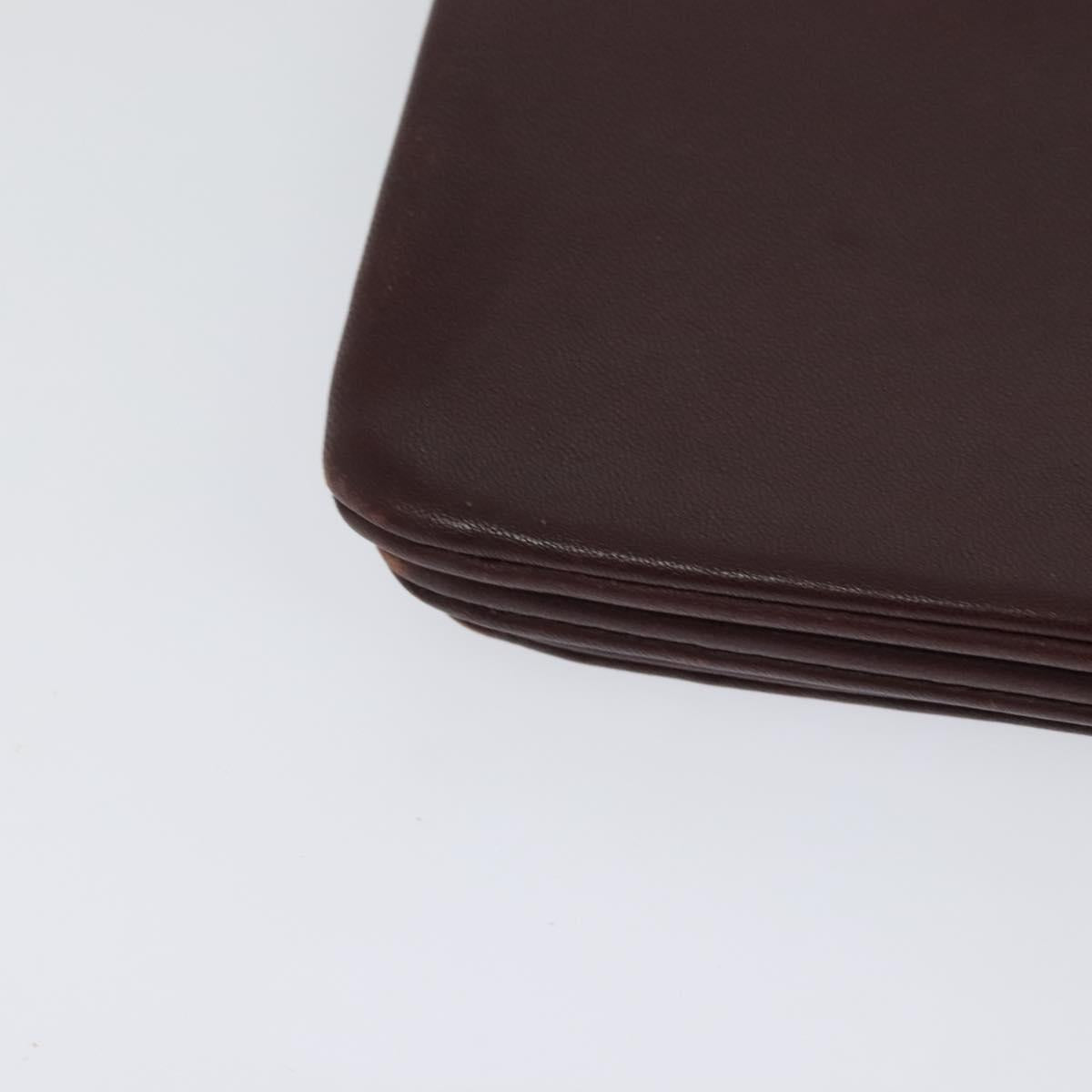 Celine Trio Crossbody Bag Leather, BURGUNDY, LEATHER, Crossbody bag