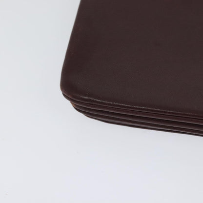 Celine Trio Crossbody Bag Leather, BURGUNDY, LEATHER, Crossbody bag