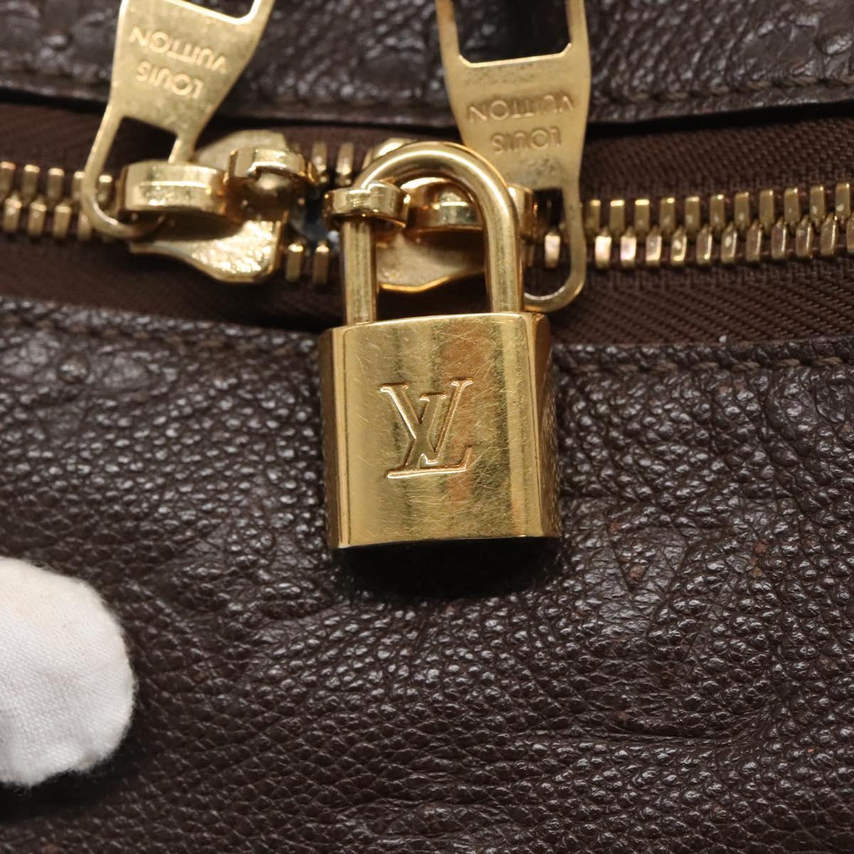 Louis Vuitton Lumineuse, Brown, Leather, tote