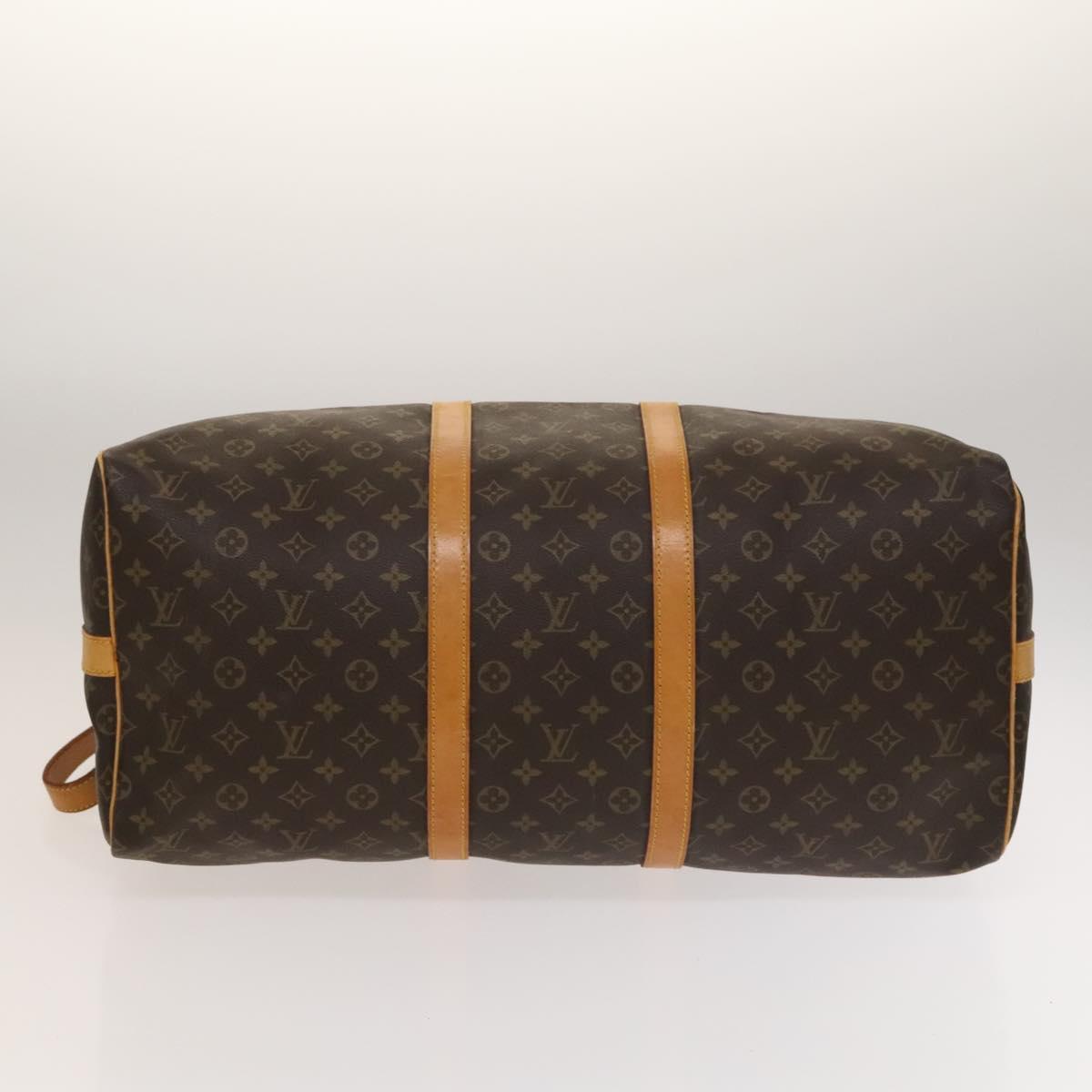Louis Vuitton Keepall Bandouliere 55, Brown, Canvas, travel