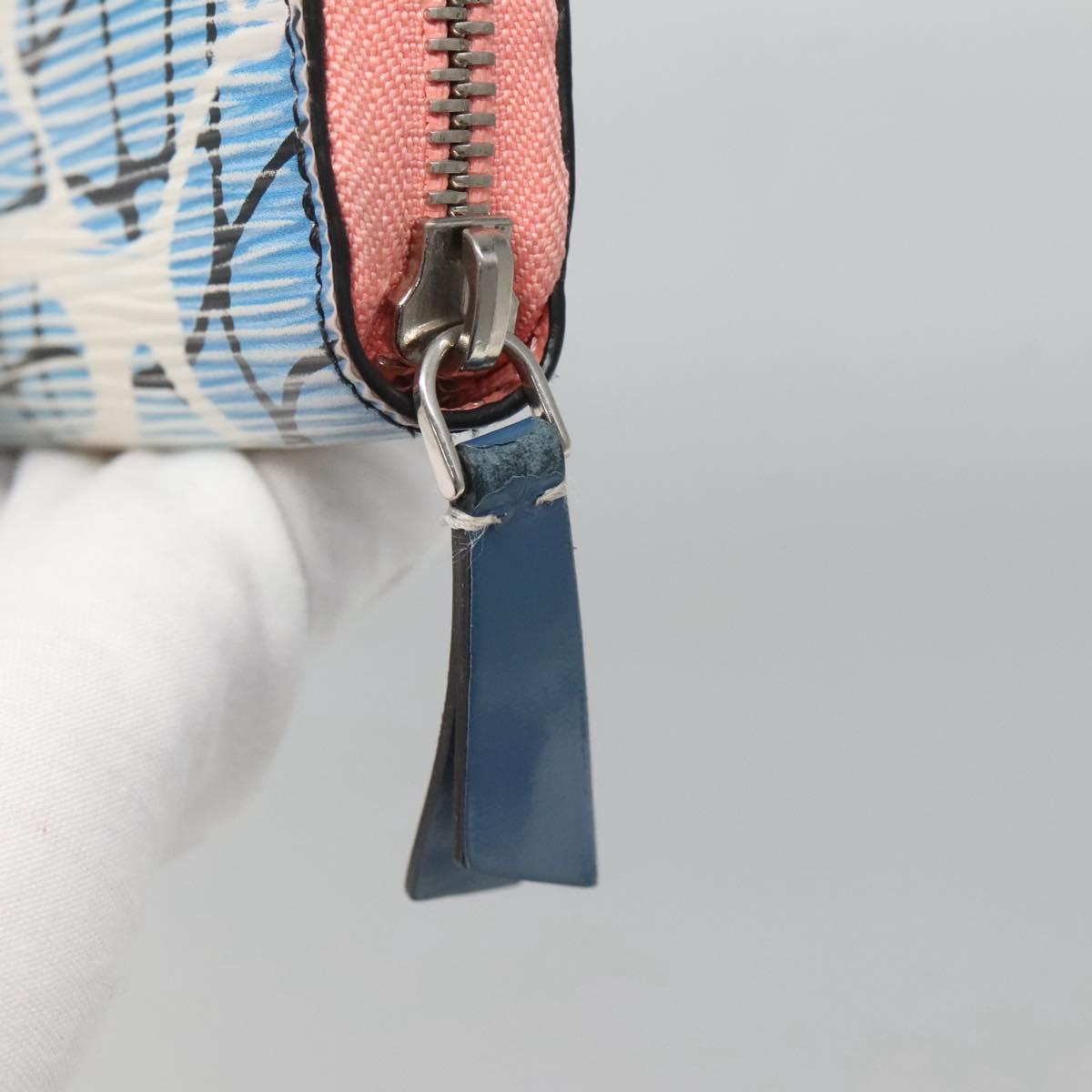Louis Vuitton Portefeuille zippy, Blue, Leather, wallet