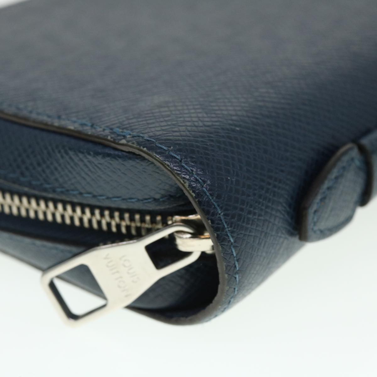 Louis Vuitton Zippy XL, Navy, Leather, wallet