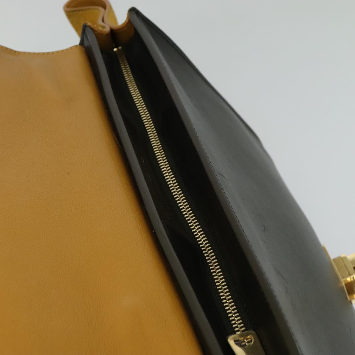Céline Trapèze, Black, Leather, tote