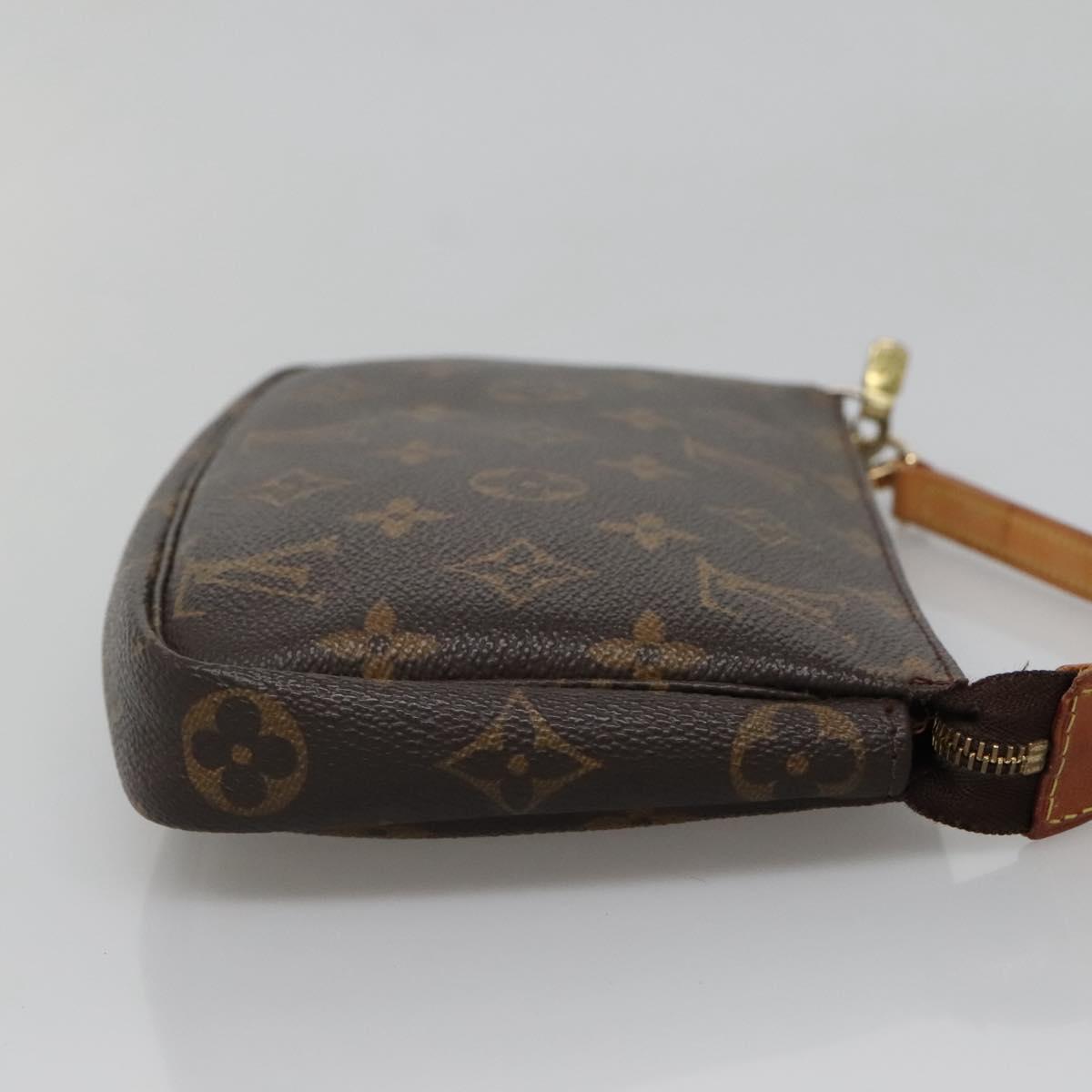 Louis Vuitton Pochette Accessoire, Brown, Canvas, clutch