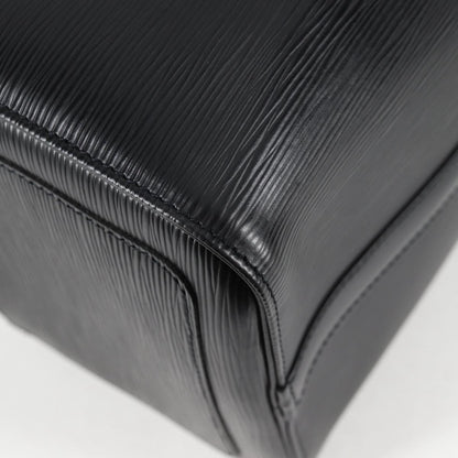 Louis Vuitton Speedy, Black, Leather, handbag