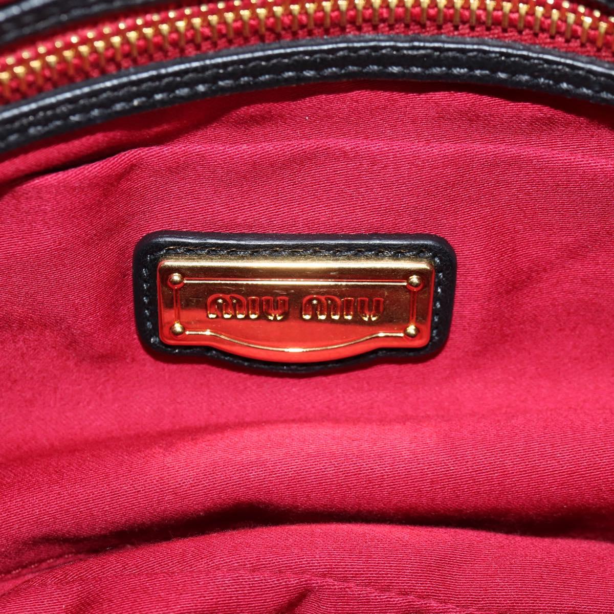Miu Miu Coffer, Black, Leather, handbag