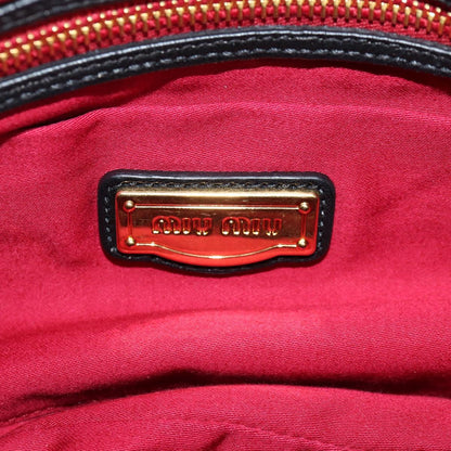 Miu Miu Coffer, Black, Leather, handbag