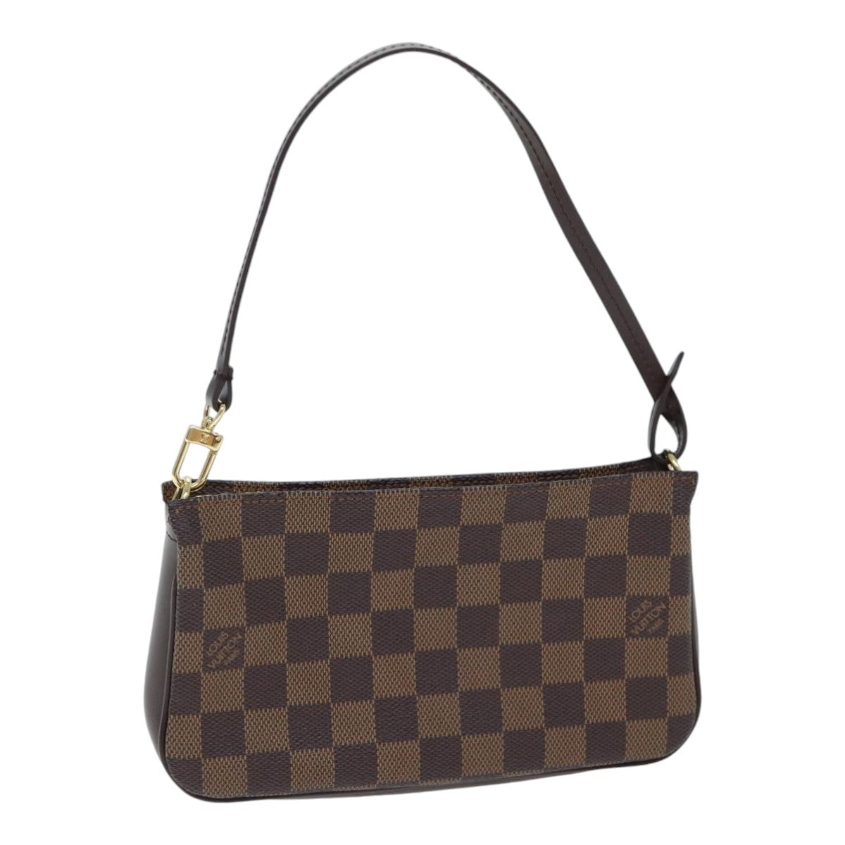 Louis Vuitton Pochette Accessoire, Brown, Canvas, clutch