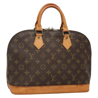 Louis Vuitton Alma, Brown, Canvas, handbag