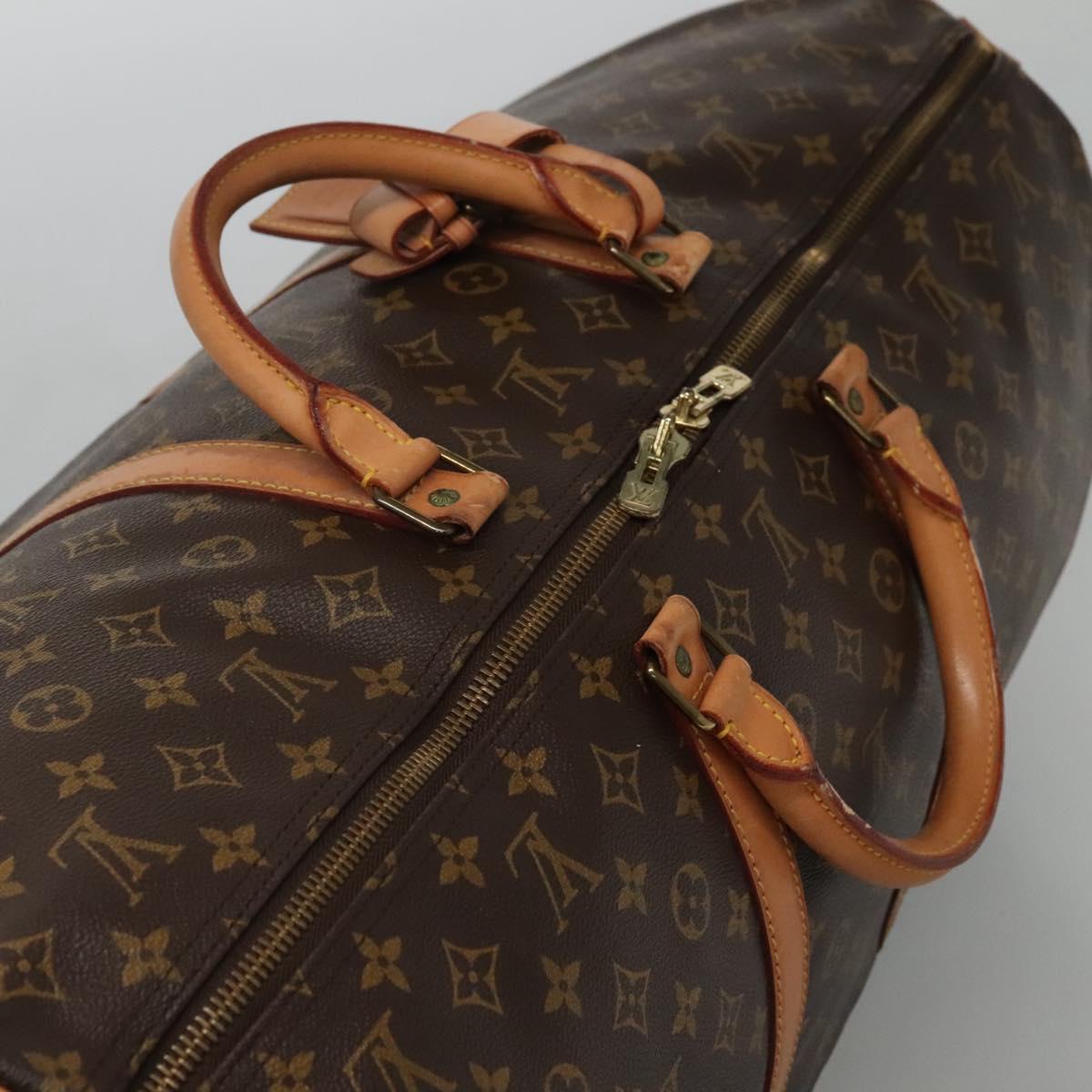 Louis Vuitton Keepall 60, Brown, Canvas, travel