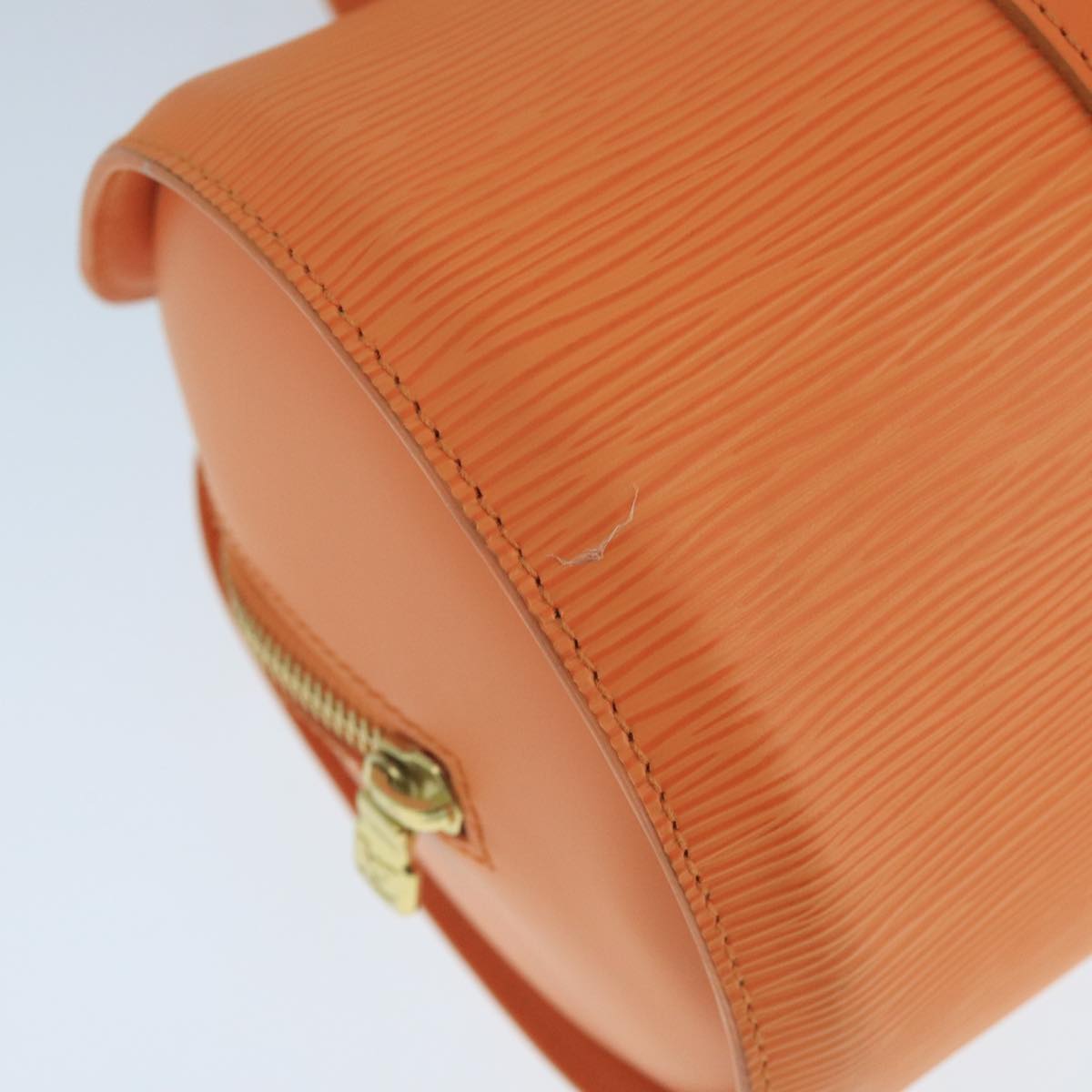 Louis Vuitton Soufflot, Orange, Leather, handbag