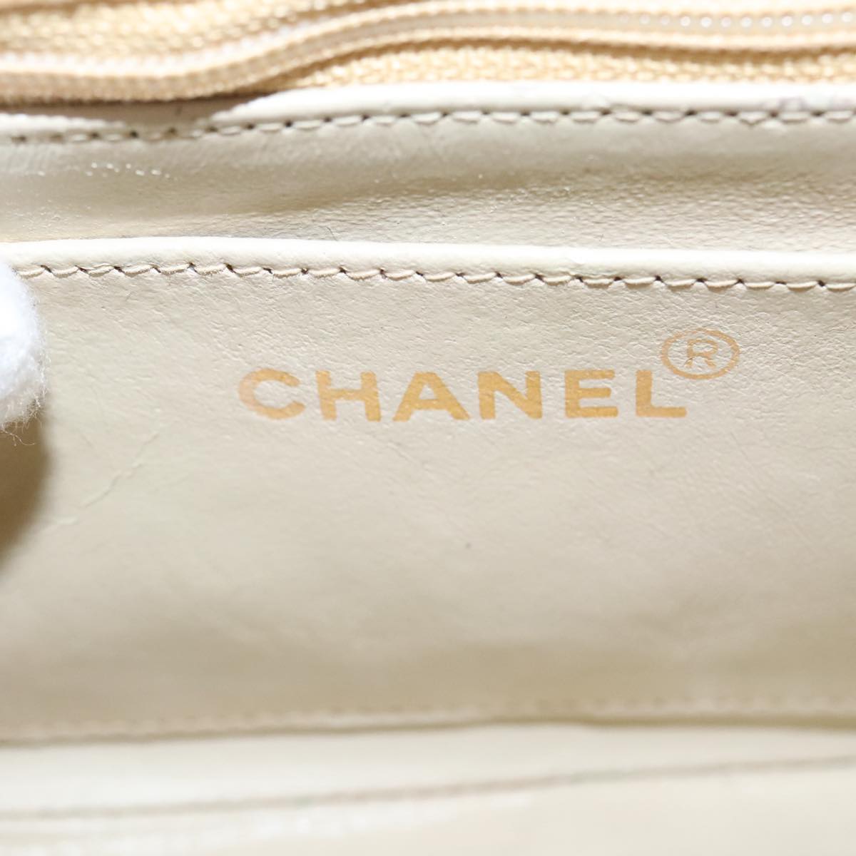 Chanel Diana, Yellow, Canvas, shoulder