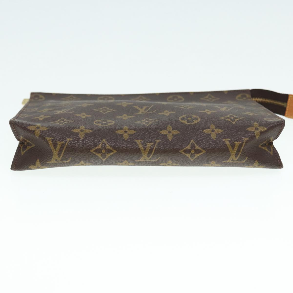 Louis Vuitton Poche Toilette, Brown, Canvas, clutch