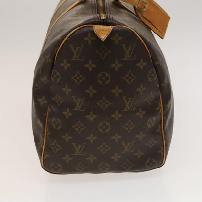 Louis Vuitton Keepall 45, Brown, Canvas, travel