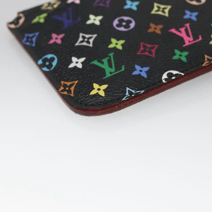 Louis Vuitton Pochette Clés, Black, Canvas, wallet