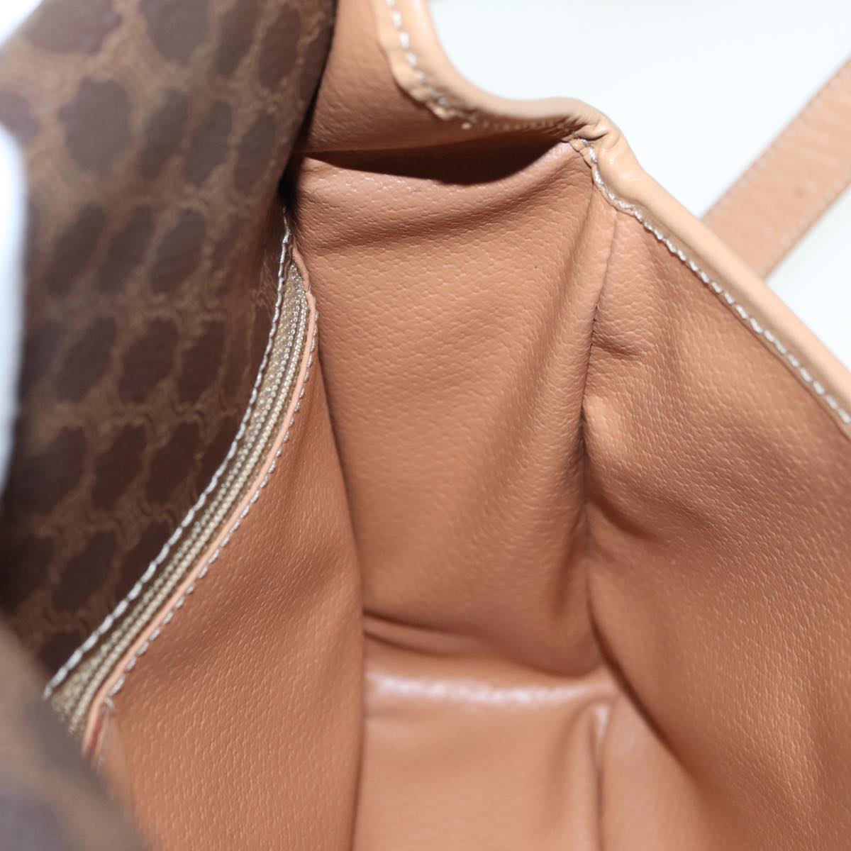 Céline Macadam, Brown, Canvas, shoulder