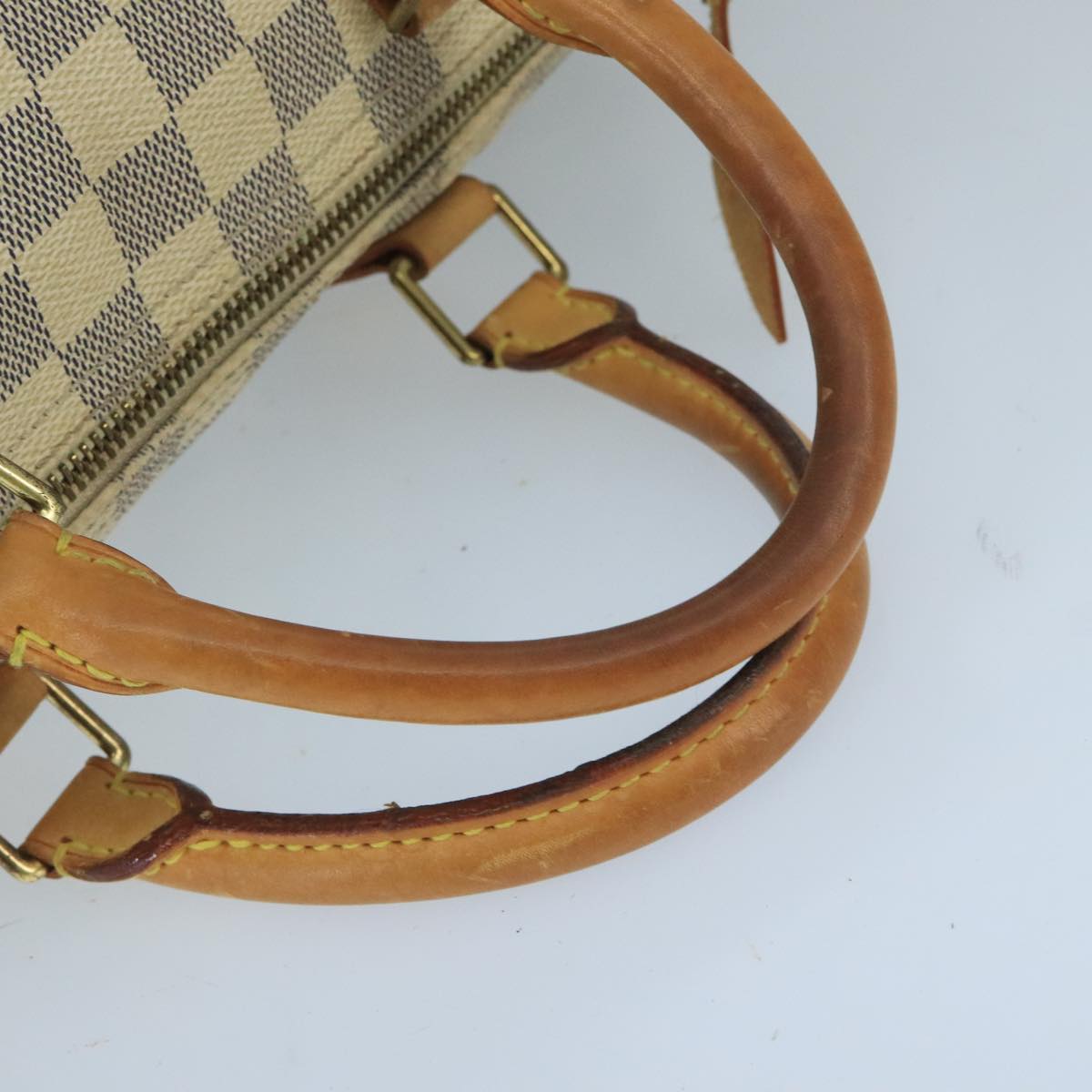 Louis Vuitton Speedy 30, White, Canvas, handbag