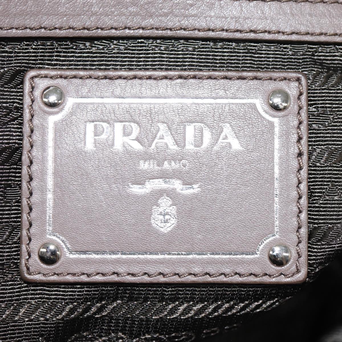 Prada, Grey, Leather, handbag