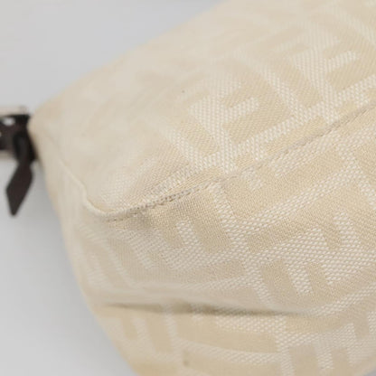 Fendi Mamma Baguette, Beige, Canvas, shoulder