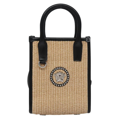 Versace Medusa, Beige, Canvas, tote