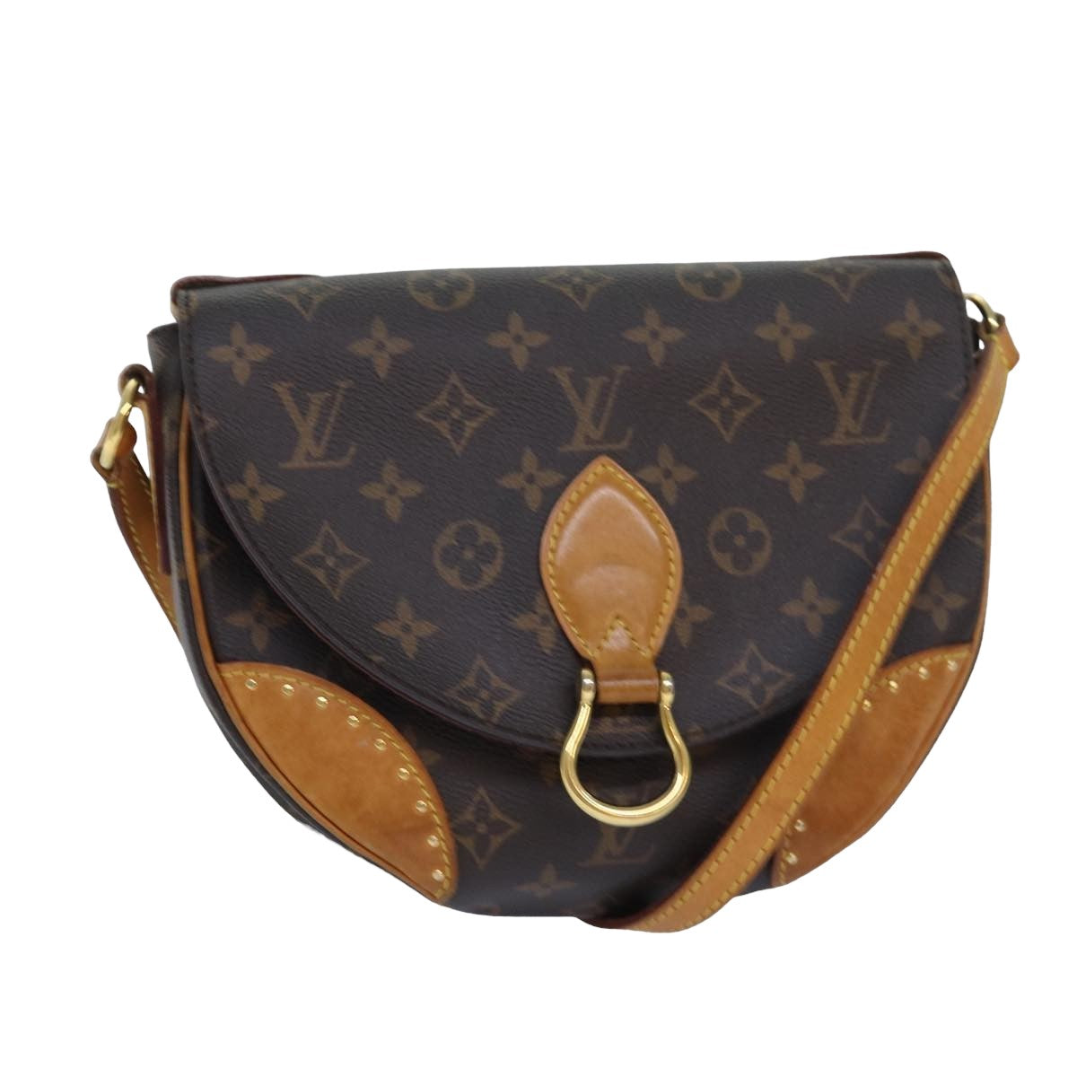 Louis Vuitton Saint Cloud, Brown, Canvas, shoulder