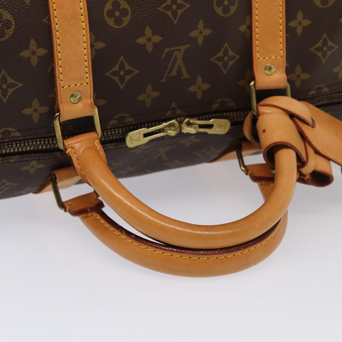 Louis Vuitton Keepall 60, Brown, Canvas, travel