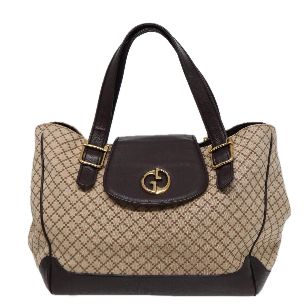 Gucci Diamante, Beige, Canvas, handbag