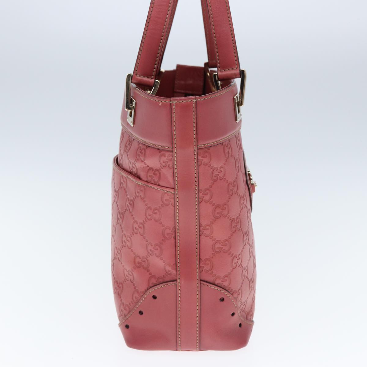 Gucci GG Signature, Pink, Leather, handbag