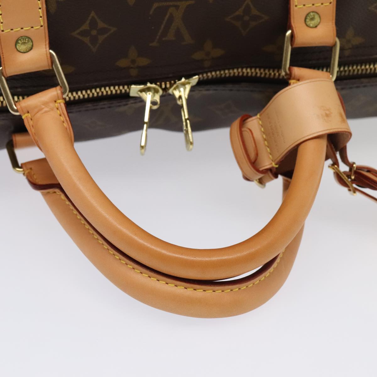 Louis Vuitton Keepall 60, Brown, Canvas, travel