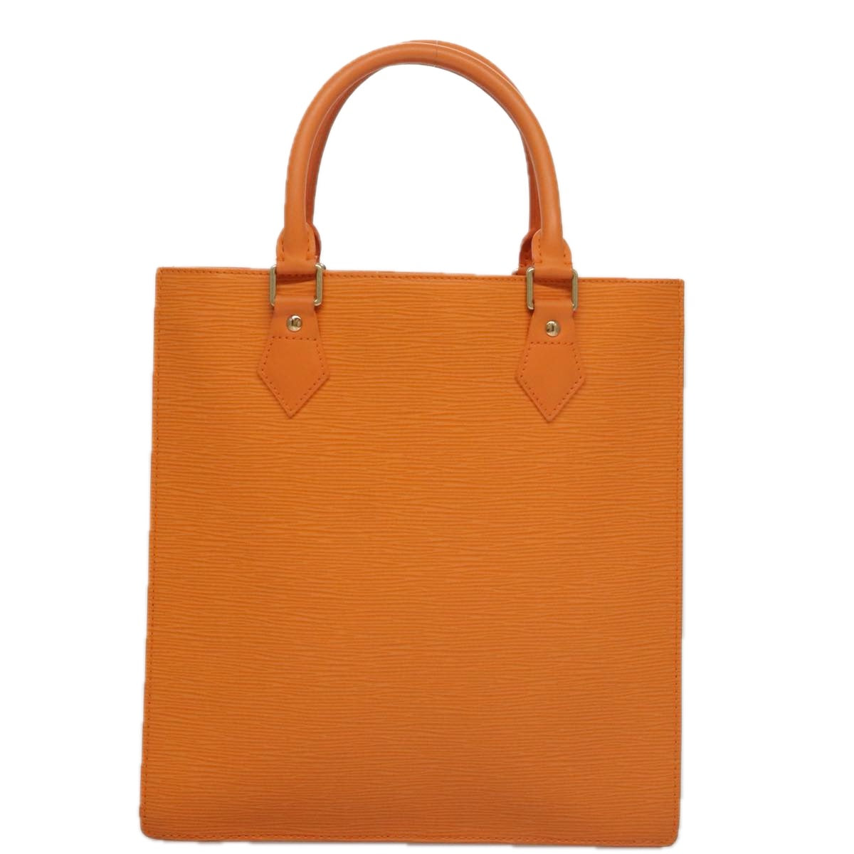 Louis Vuitton Sac Plat, Orange, Leather, tote