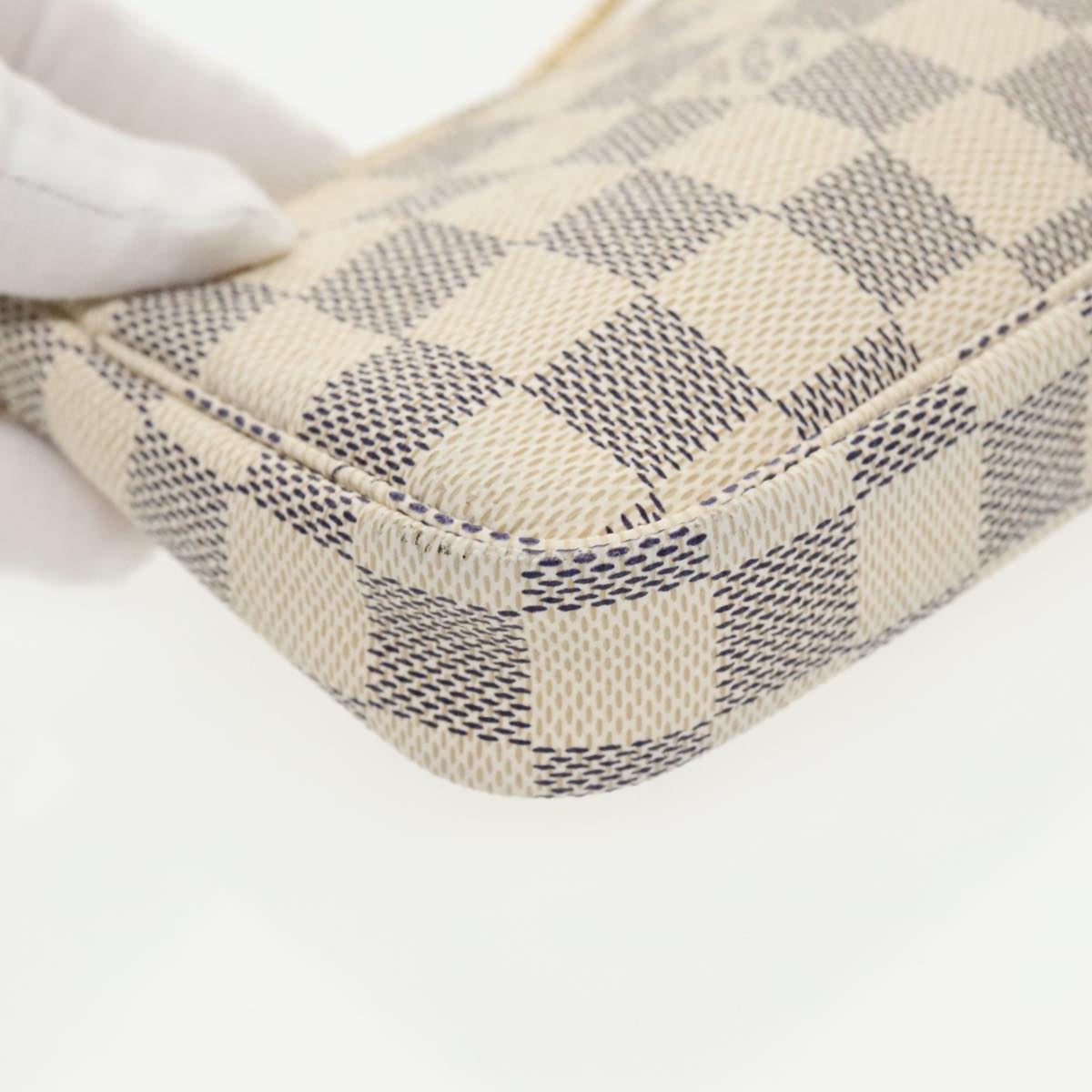 Louis Vuitton Pochette Accessoire, Grey, Canvas, handbag