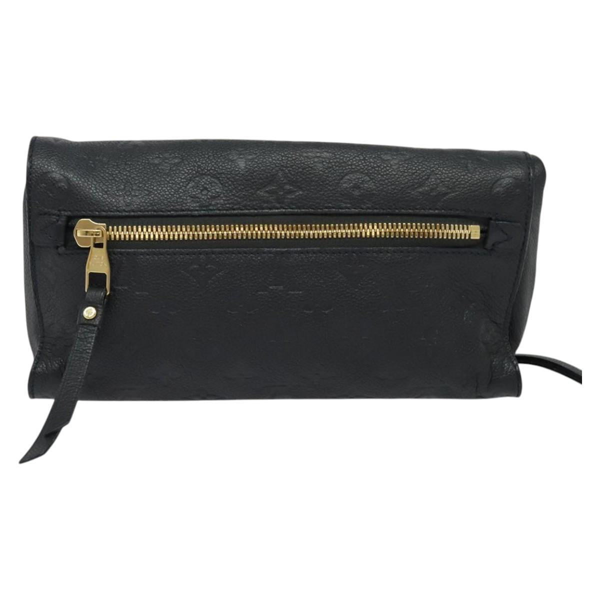 Louis Vuitton Petillante, Black, Leather, clutch