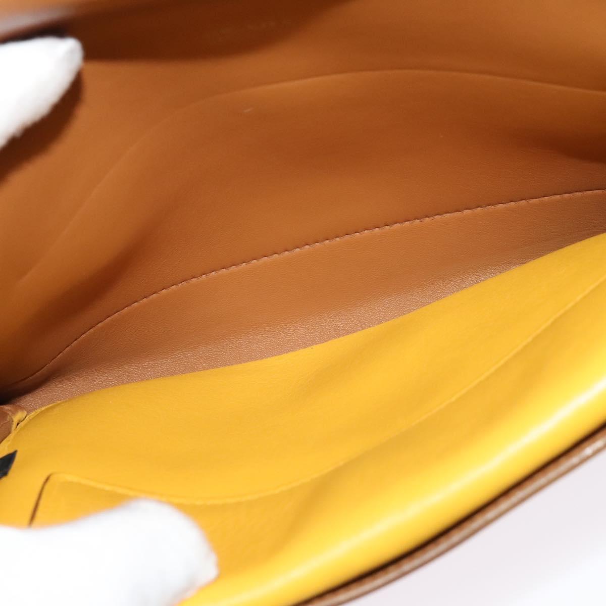 Prada, Yellow, Leather, shoulder