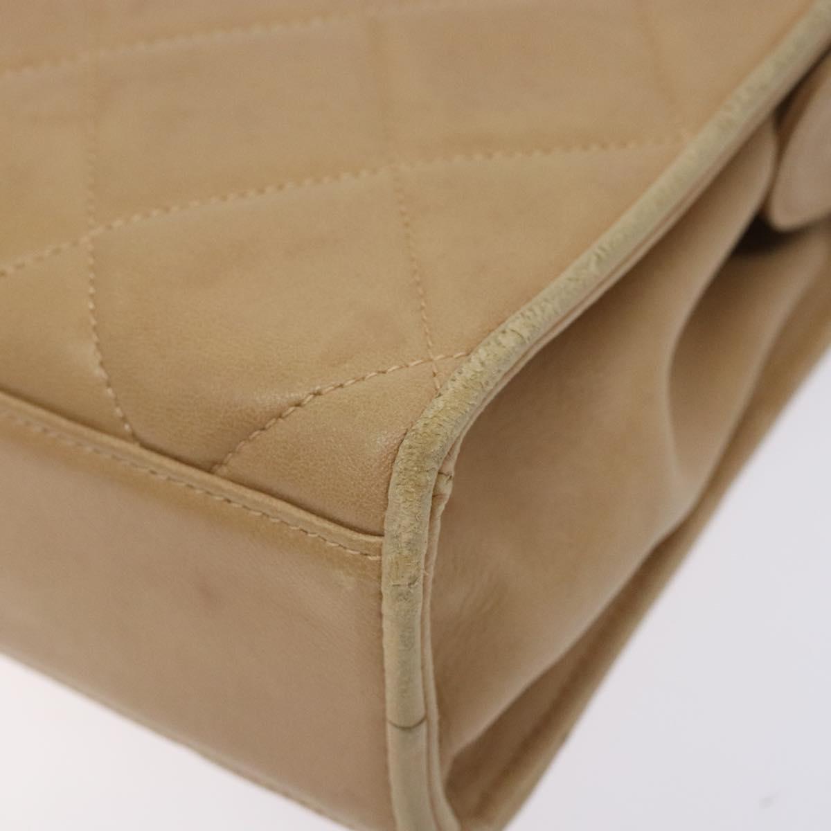 Chanel Camera, Beige, Leather, shoulder