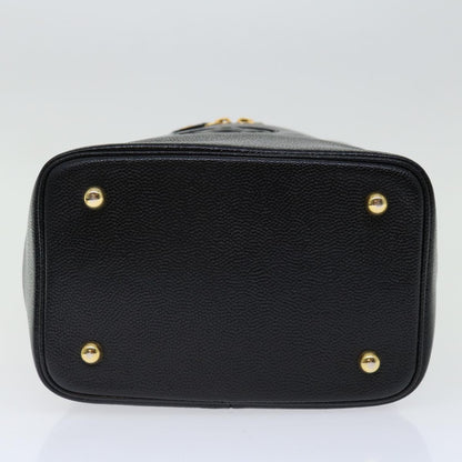 Versace Vanity, Black, Leather, handbag