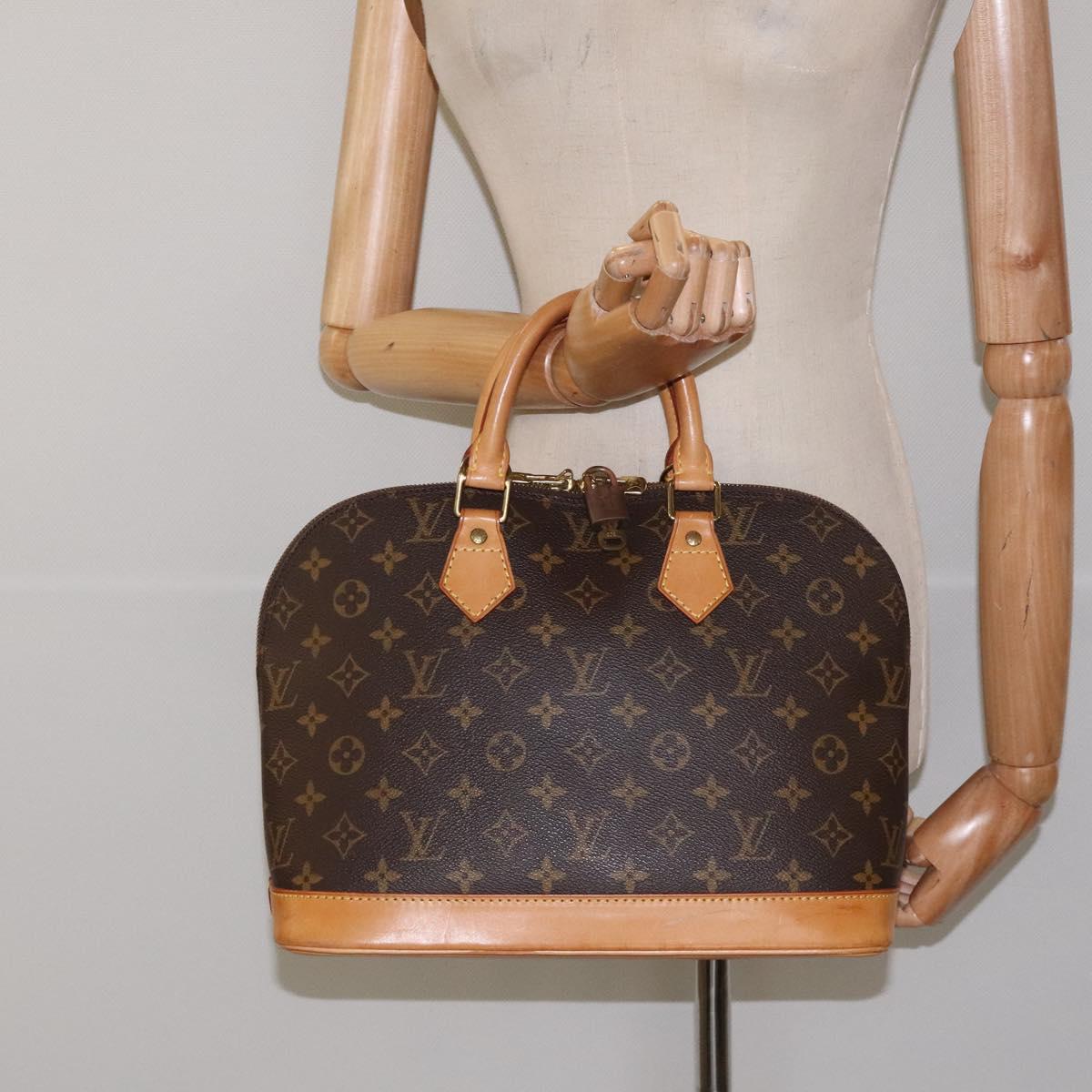 Louis Vuitton Alma, Brown, Canvas, handbag