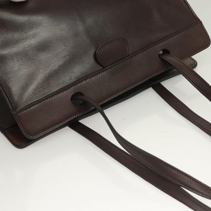 Hermès, Brown, Leather, shoulder
