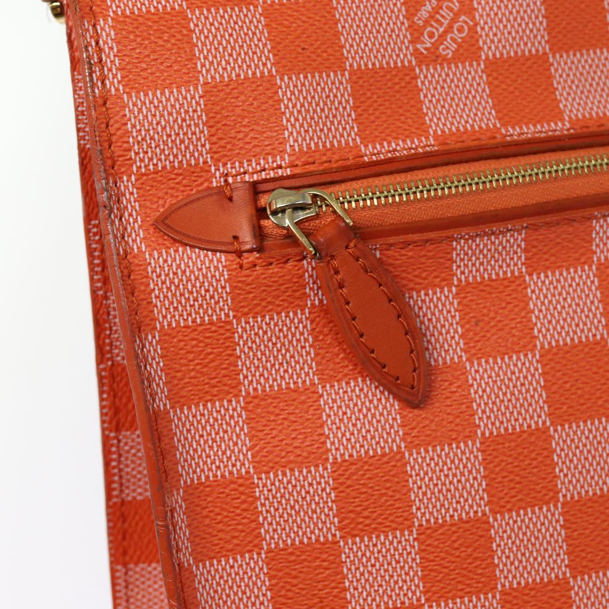 Louis Vuitton Pimont Mobile, Orange, Canvas, handbag