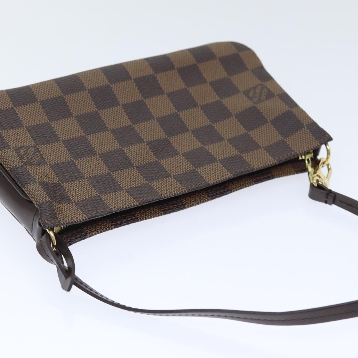 Louis Vuitton Pochette Accessoire, Brown, Canvas, clutch