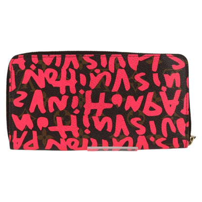 Louis Vuitton Portefeuille zippy, Pink, Canvas, wallet