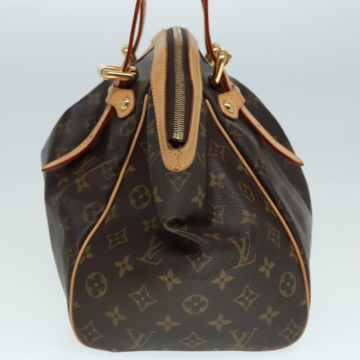 Louis Vuitton Tivoli, Black, Canvas, shoulder