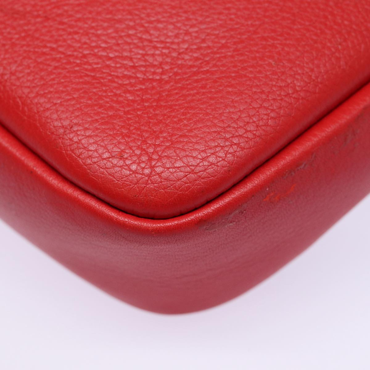 Louis Vuitton Parnassea, Red, Leather, clutch