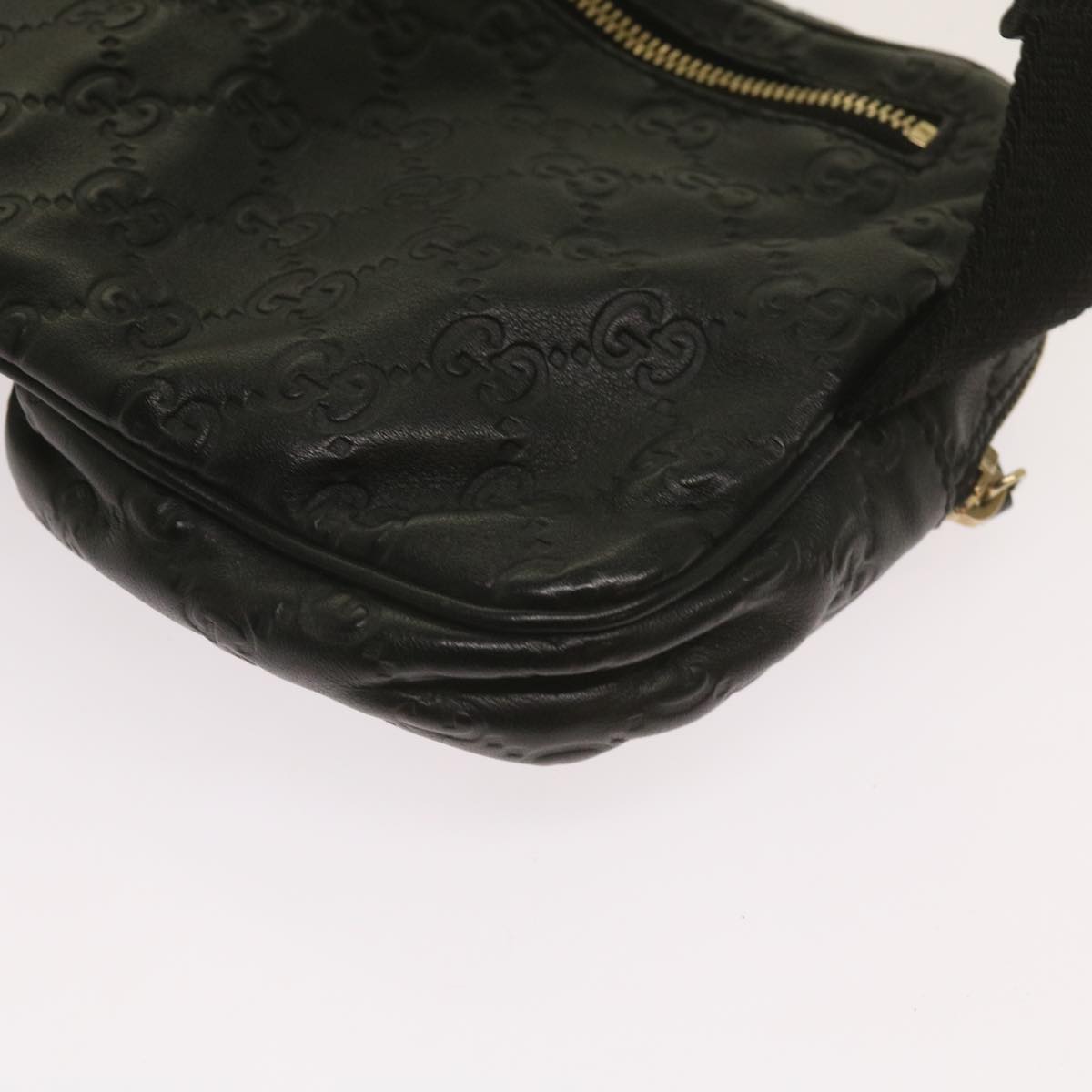 Gucci GG Signature, Black, Leather, shoulder