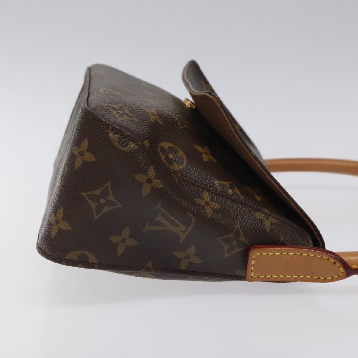 Louis Vuitton Mini looping, Brown, Canvas, shoulder