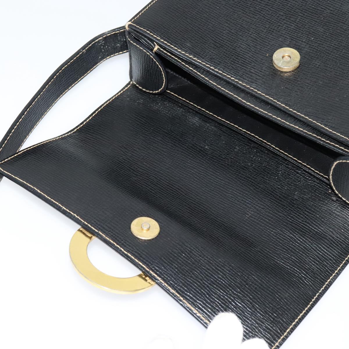 Céline Triomphe Vintage, Black, Leather, shoulder