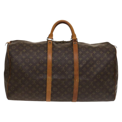 Louis Vuitton Keepall 60, Brown, Canvas, travel