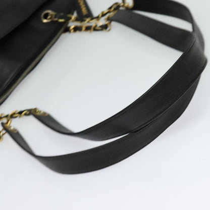 Chanel Cc, Black, Leather, shoulder