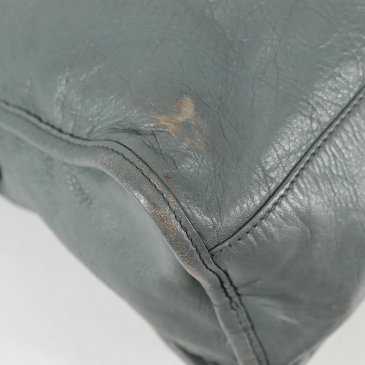 Balenciaga City, GRAY, Leather, handbag